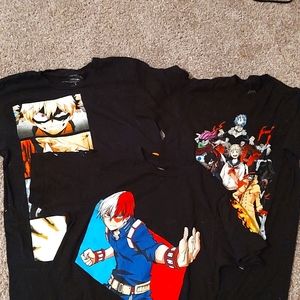 Set 3 anime tees in mha